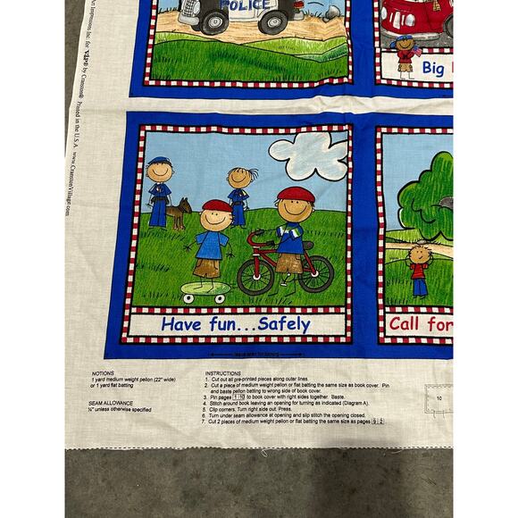 Me And My Big Ideas, Fabric Book Panel, 2004, VIP by Cranston, ~ 250604-WH 710 - Picture 2 of 4